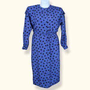 Vintage Leslie Fay Polka Dot Dress